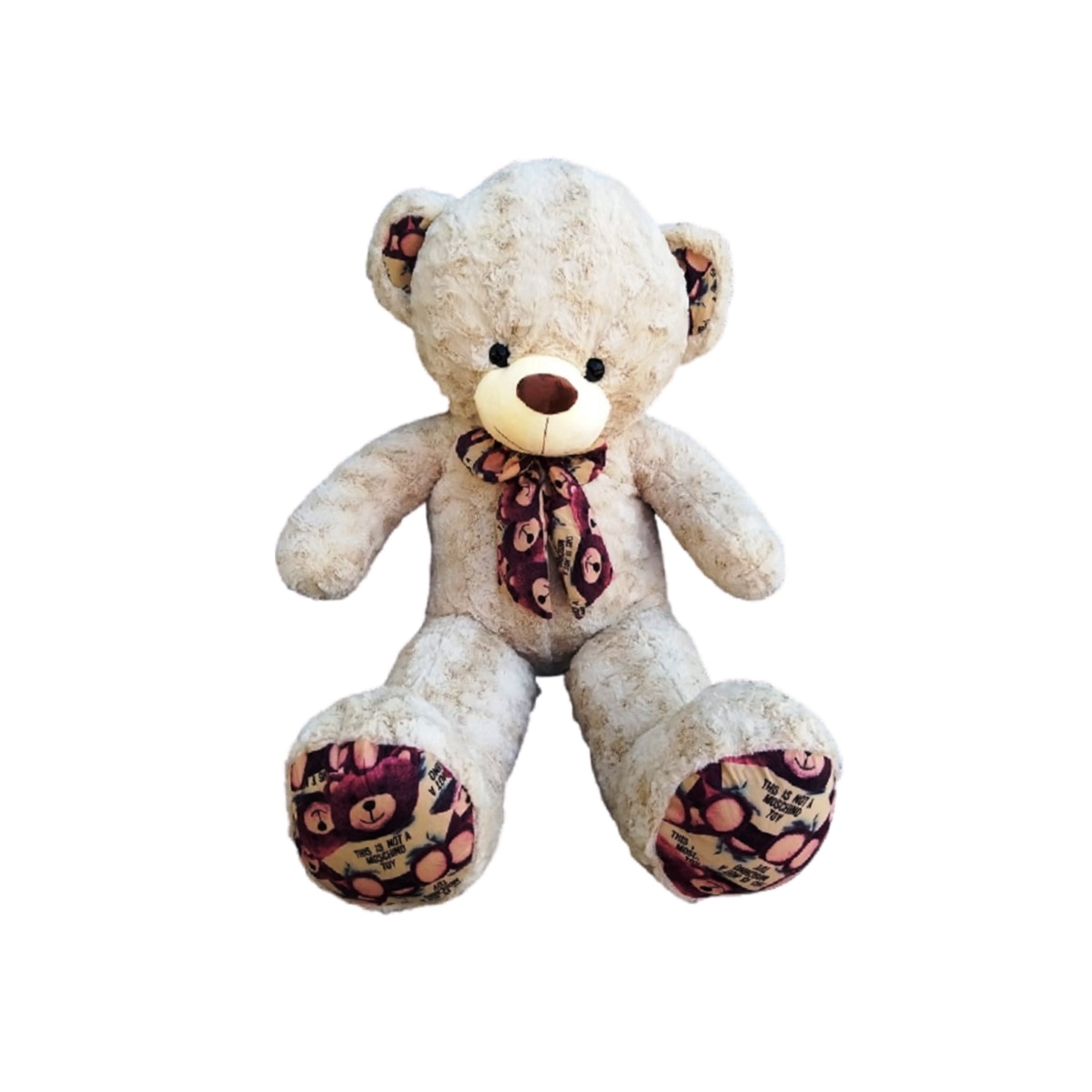 Urs de plus cu funda 130 cm, Nichita Impex, bej