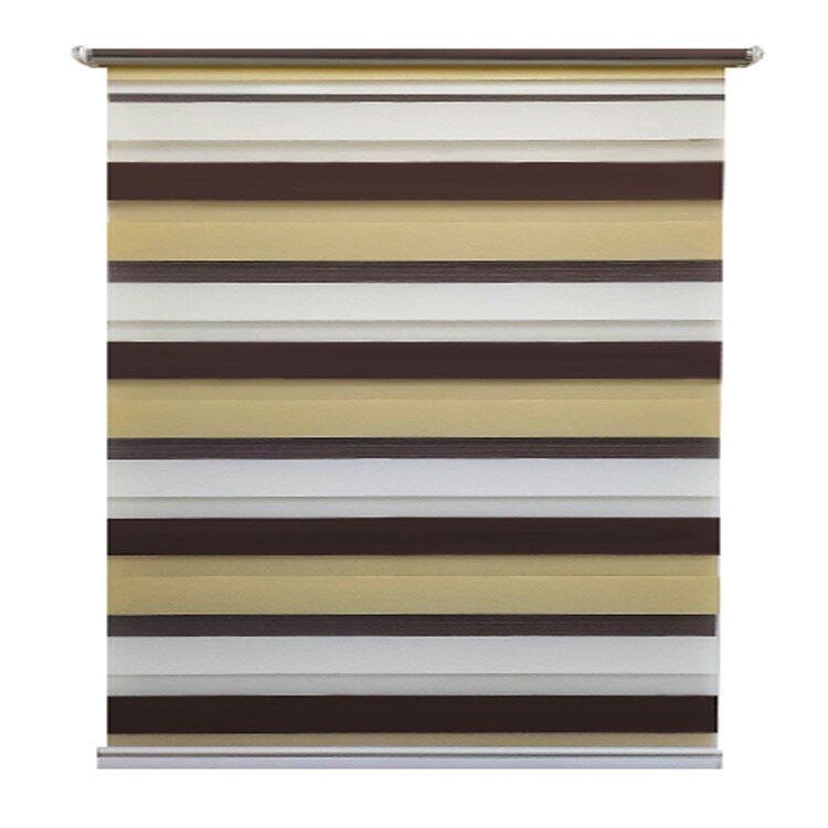 Jaluzea tip Rulou textil MAXI,Deko Design,Rolete Zebra Day & Night Luxury High Quality, 150x240cm,ZP2001,culoare multicolor,accesorii albe