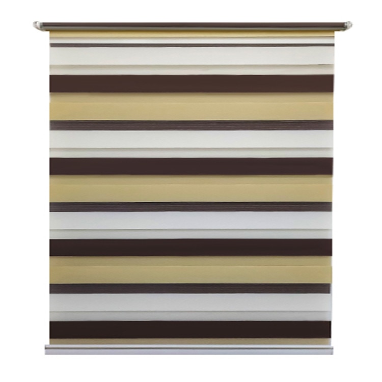 Jaluzea tip Rulou textil MAXI,Deko Design,Rolete Zebra Day & Night Luxury High Quality, 250x170cm,ZP2001,culoare multicolor,accesorii albe