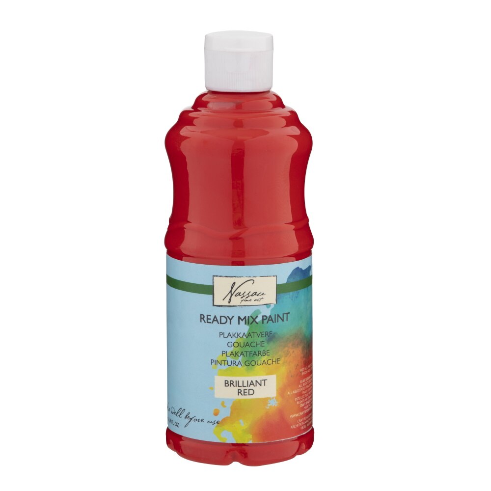 Culori tempera gouache Nassau Fine Art 500 ml rosu