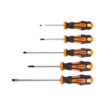 Set 5 Surubelnite Crom-Vanadiu Diverse Marimi, Cap Magnetic, Compatibile cu Chei Fixe Set 5 Surubelnite Crom-Vanadiu Diverse Marimi, Cap Magnetic, Compatibile cu Chei Fixe