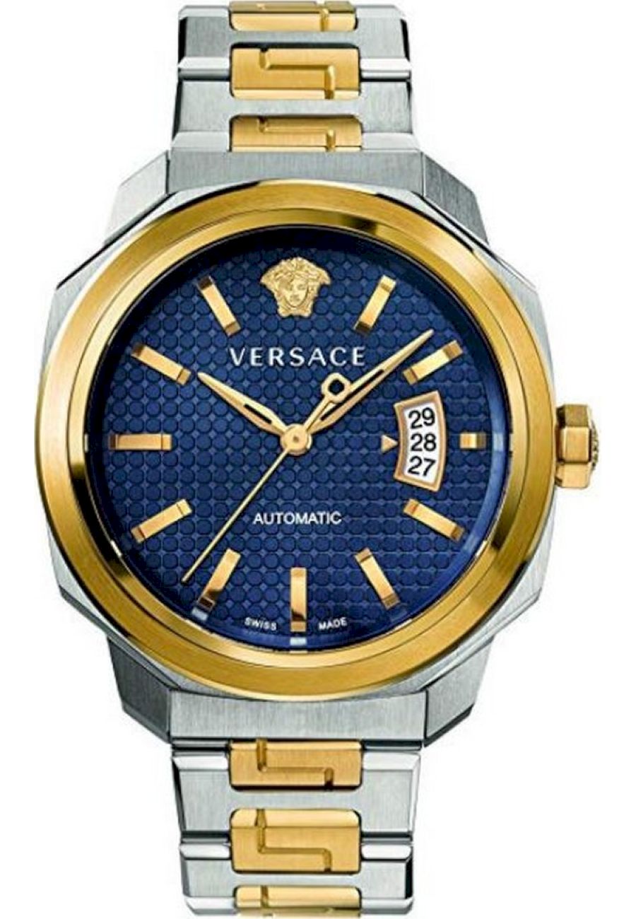 Ceas barbatesc elegant Versace, 42 mm, Argintiu/Auriu