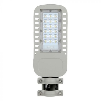 Lampa LED iluminat stradal V-TAC 957, Slim, 30W, 3600 lm, temperatura lumina rece (6400K), IP65, Aluminiu Lampa LED iluminat stradal V-TAC 957, Slim, 30W, 3600 lm, temperatura lumina rece (6400K), IP65, Aluminiu