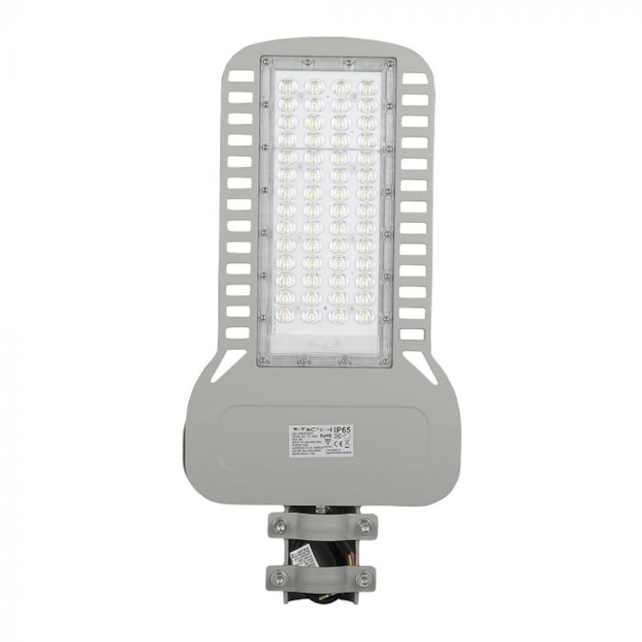 Лампа LED за улично осветление V-TAC 963, Slim, 150W, 18000 лумена, Студена температура на светлината (6400K), IP65, Алуминий