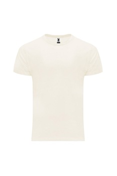 Tricou uni simplu, bumbac 100% organic, Roly, model BASSET, alb / ivoire, Alb filde Tricou uni simplu, bumbac 100% organic, Roly, model BASSET, alb / ivoire, Alb filde