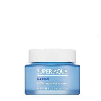Crema de fata pe baza de apa de pe ghetar Missha Super Aqua Ice Tear, Pentru piele sensibila, 50 ml Crema de fata pe baza de apa de pe ghetar Missha Super Aqua Ice Tear, Pentru piele sensibila, 50 ml