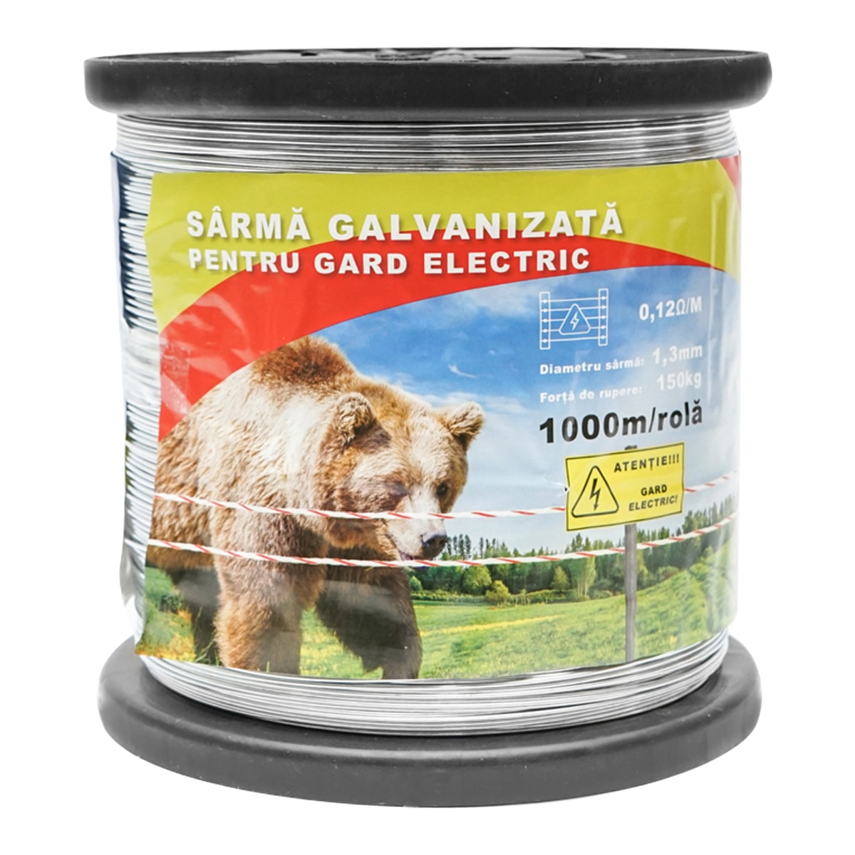 Sarma galvanizata pentru gard electric 1,3mm x 1000m Breckner Germany