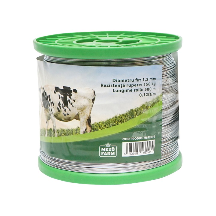 Sarma galvanizata pentru gard electric 1,2mm x 500m Mezofarm