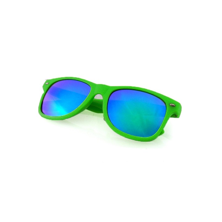Gyermek napszemüveg Nerd Clear 92051-5, Tükörlencsék, UV 400, Zöld