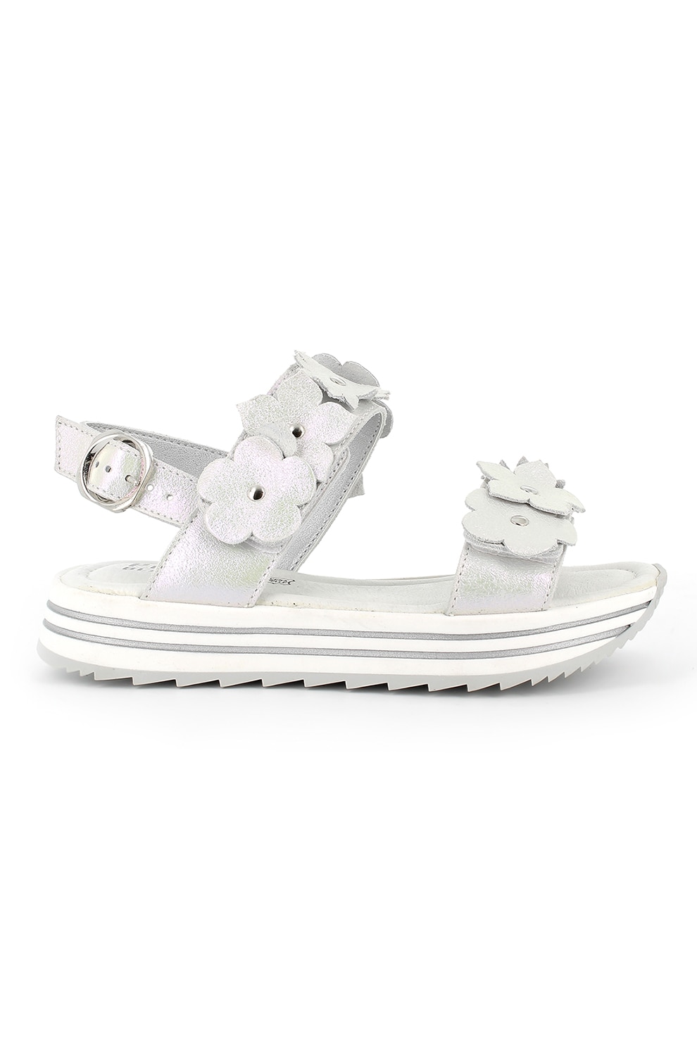 Primigi, Sandale din piele intoarsa cu aspect holografic