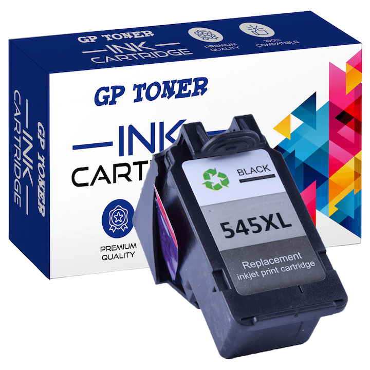 Tintapatron, GP toner, kompatibilis a következőkkel: Canon PG-545XL Pixma iP2850 MG2450 MG2550 MG2950