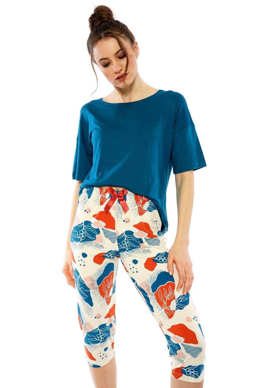 Pijama Dama, Vienetta, Model 'Harmony in Nature', Culoare Verde