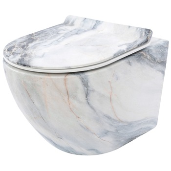 Vas toaleta suspendat Carlos Granit Mat, 49.5x37cm Vas toaleta suspendat Carlos Granit Mat, 49.5x37cm