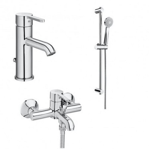 Set baterii de baie 3 in 1 pentru cada si dus Roca Carelia