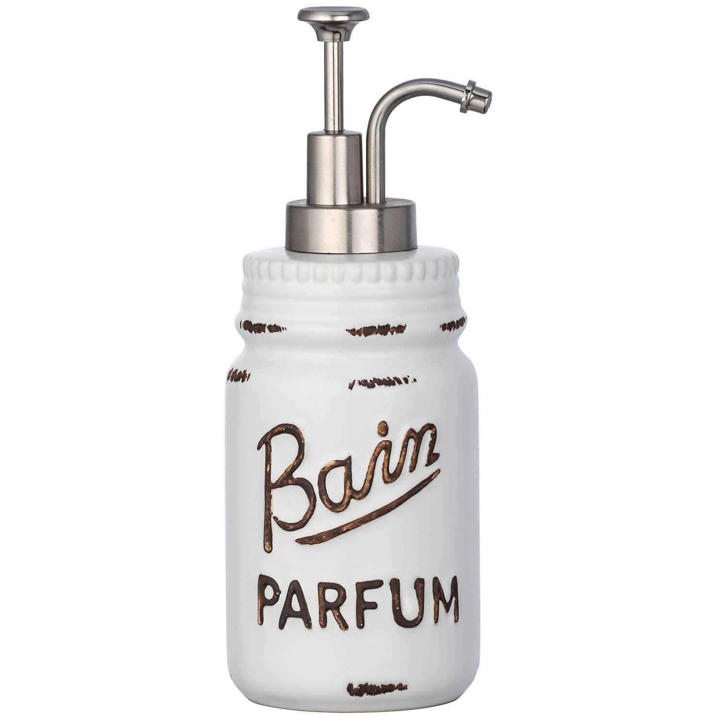 Dispenser sapun lichid, LAVARS, Crem, Wenko, 430 ml