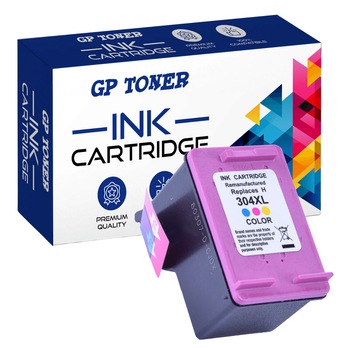 Cartus de cerneala, GP Toner, Compatibil cu HP 304XL DeskJet 3730/ 2632/ 3720/ 2620/ 3735, Tri-color Cartus de cerneala, GP Toner, Compatibil cu HP 304XL DeskJet 3730/ 2632/ 3720/ 2620/ 3735, Tri-color