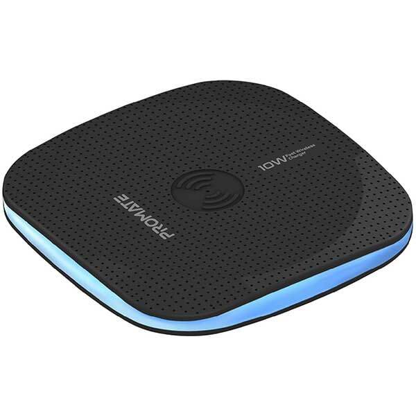 Incarcator wireless PROMATE AuraPad-4, universal, QI, negru