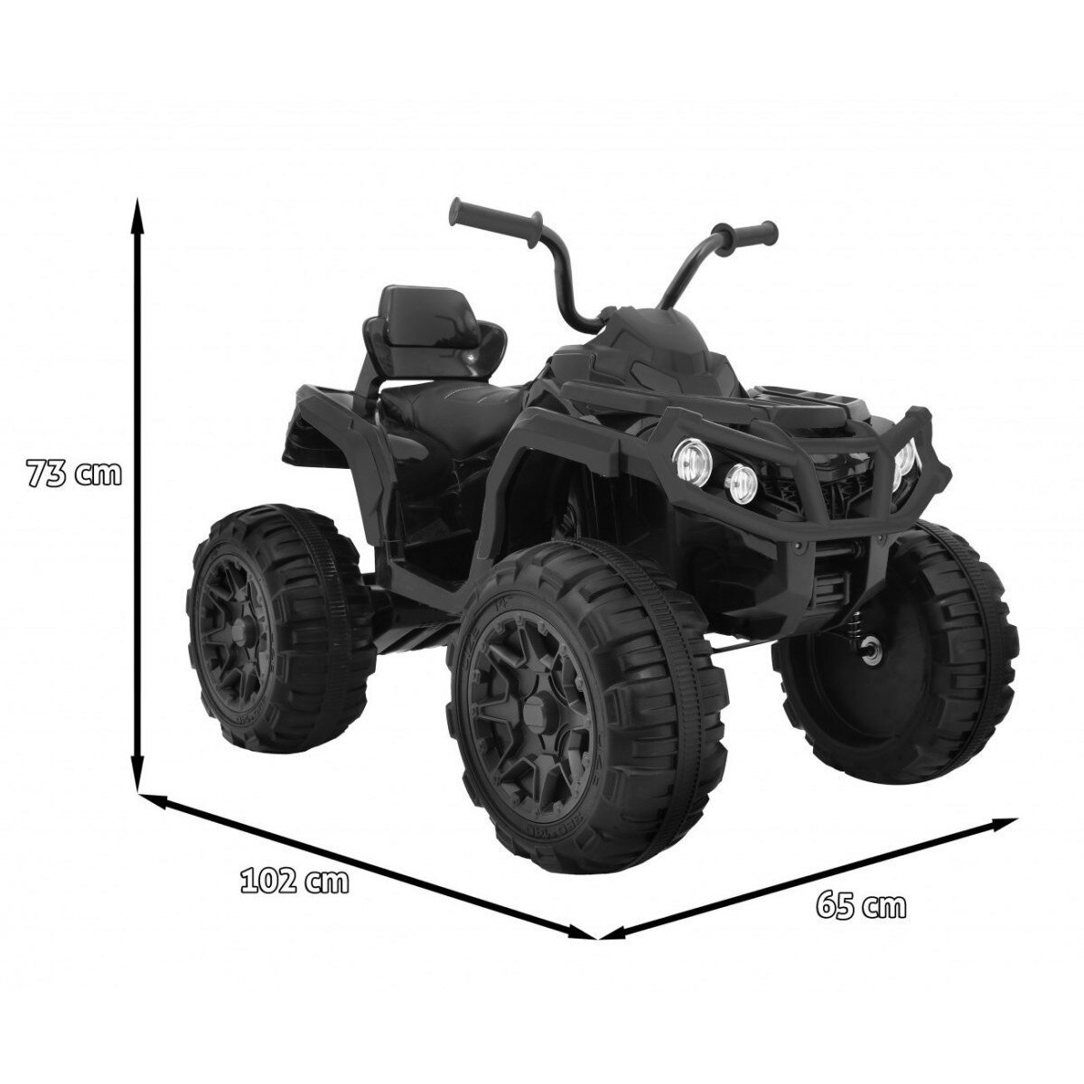 Quad ATV electric, negru eMAG.ro