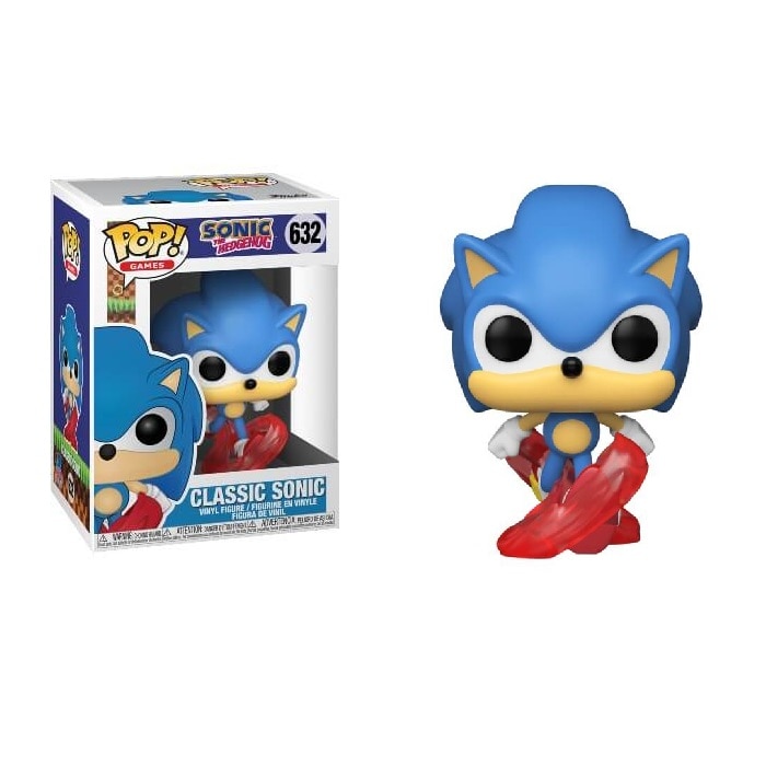 Figurina Sonic Hedgehog, Funko, Pop 632, Vinil, 10 cm, 3 ani+