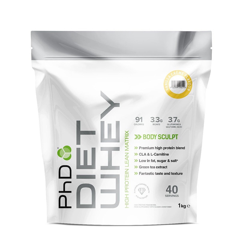 Pudra proteica PhD Diet Whey, Vanilie, 1kg