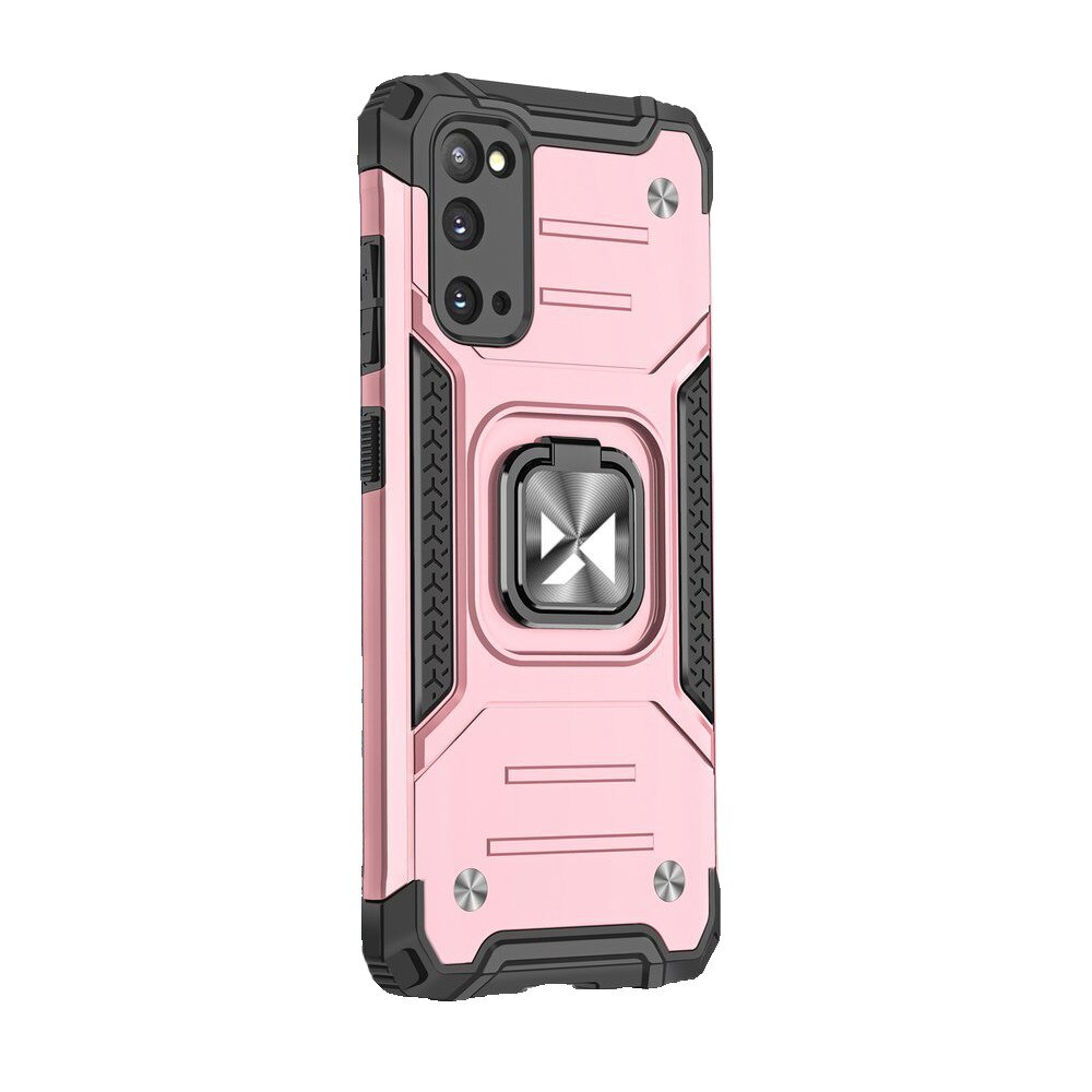 Husa Compatibila Samsung Galaxy S20, Ring Armor Case Kickstand, Wozinsky, Roz