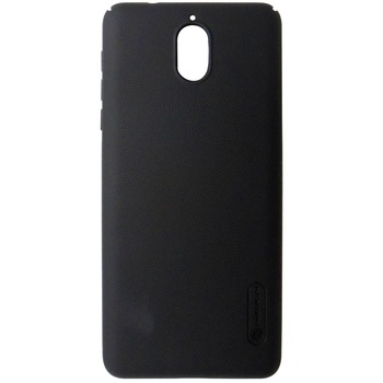 Husa tip capac spate cu stand Nillkin Super Frosted policarbonat negru pentru Nokia 3.1 Husa tip capac spate cu stand Nillkin Super Frosted policarbonat negru pentru Nokia 3.1