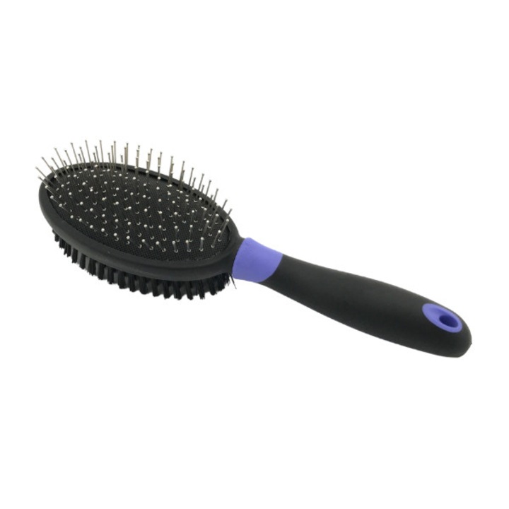 Kétoldalas kutya/cicakefe Pet Interest 1148, lila/fekete, rövid/közepes/hosszú szőr