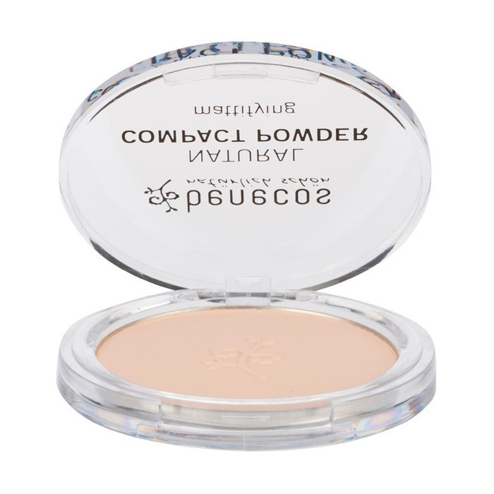 Pudra compacta matifianta Porcelain, Benecos, 9 g
