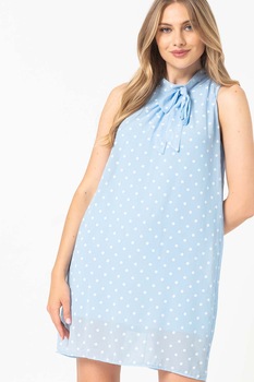Haily's, Rochie mini cu imprimeu cu buline Jasmin, Albastru deschis, 2XL Haily's, Rochie mini cu imprimeu cu buline Jasmin, Albastru deschis, 2XL