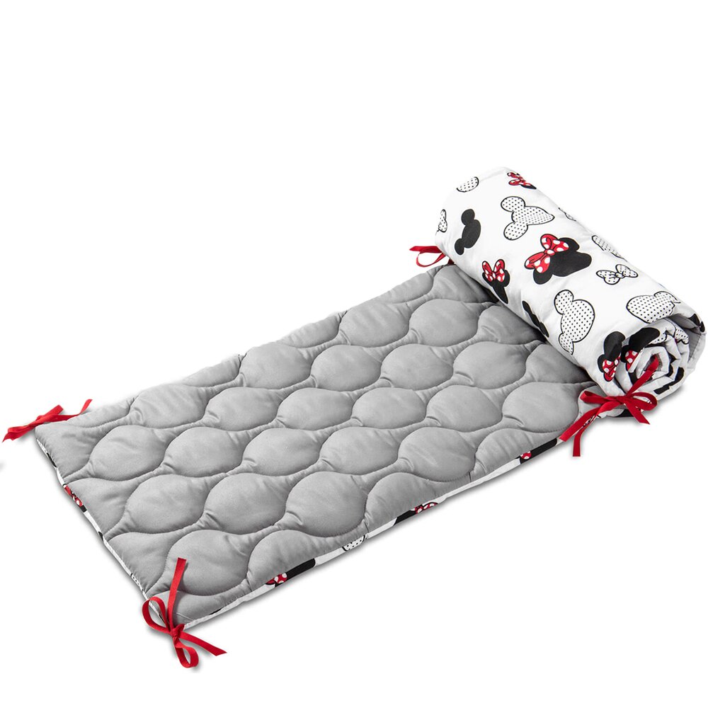 Aparatoare matlasata pentru patut 120x60 cm Kidizi Minnie Deluxe, inaltime 35 cm
