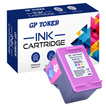 Cartus de cerneala, GP Toner, 302XL, Compatibil cu HP Deskjet 1110 / 2130 / 3630, Multicolor Cartus de cerneala, GP Toner, 302XL, Compatibil cu HP Deskjet 1110 / 2130 / 3630, Multicolor