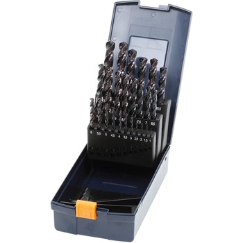 Set de burghie elicoidale HSS-E in cutie 1-13, 25 buc Set de burghie elicoidale HSS-E in cutie 1-13, 25 buc