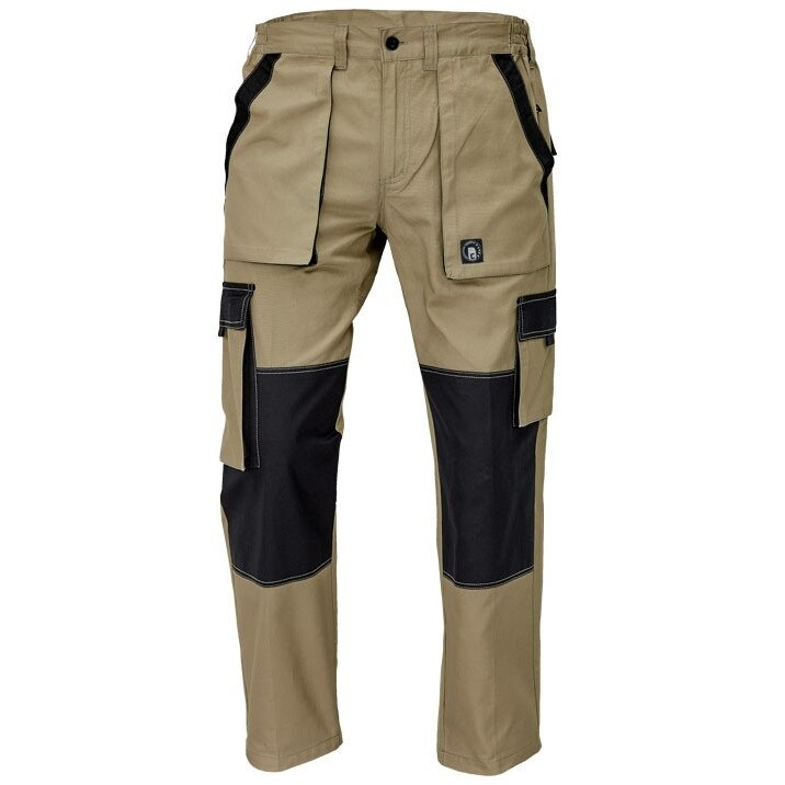 Pantaloni talie Cerva Max Summer bej/negru marimea 52