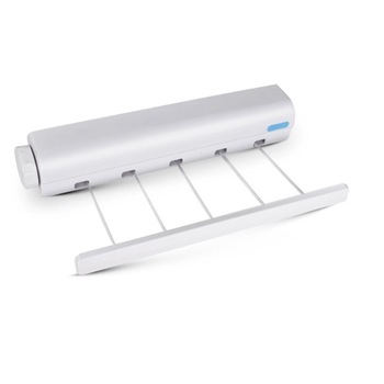 Sistem pentru intins rufe cu sfoara, retractabil si ajustabil, Alb, 29.5 cm x 6 cm x 10 cm Sistem pentru intins rufe cu sfoara, retractabil si ajustabil, Alb, 29.5 cm x 6 cm x 10 cm