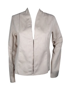 Sacou dama,aspect piele intoarsa, Crem, 36-38 Sacou dama,aspect piele intoarsa, Crem, 36-38