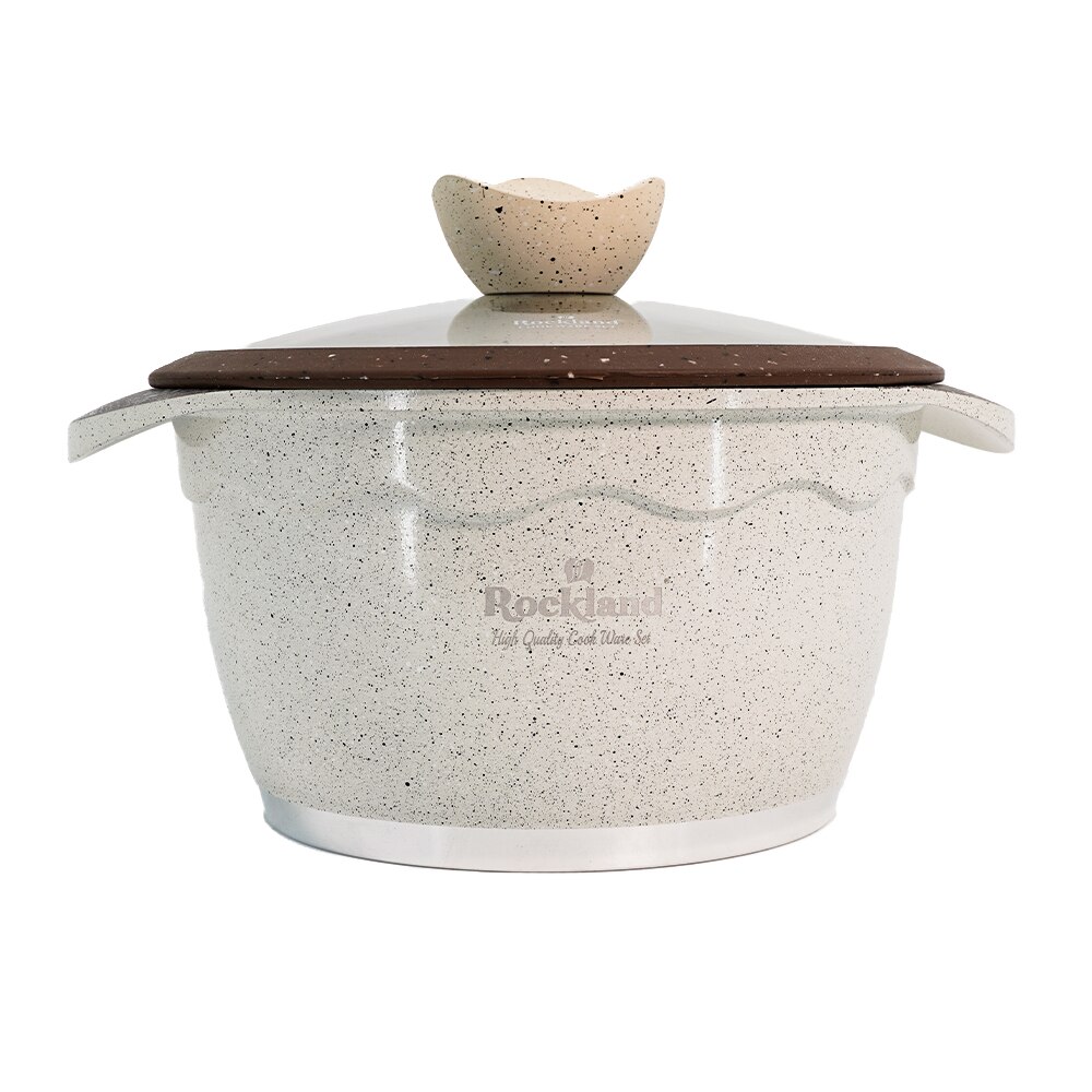 Oala din granit cu capac 20 cm , Rockland DT20-CR