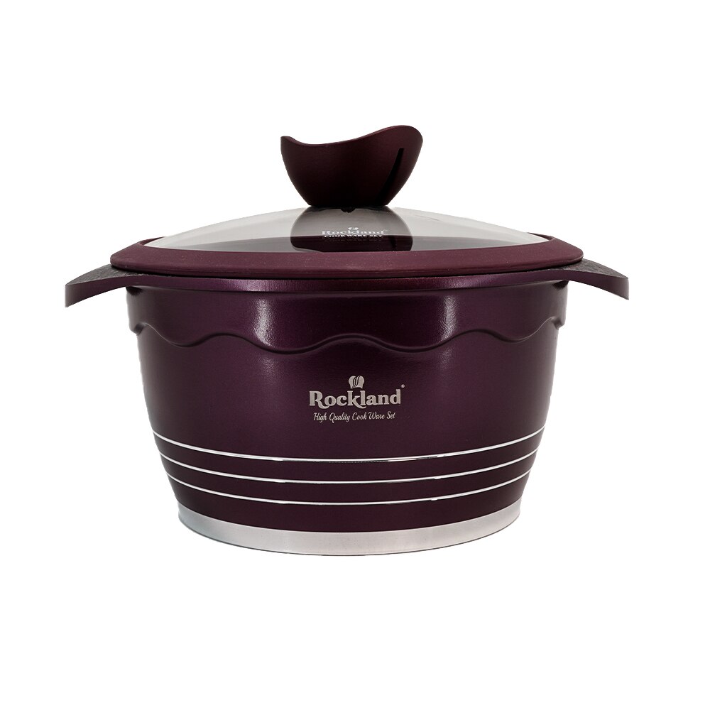 Oala din Granit cu capac 20 cm , Rockland DT20-BR