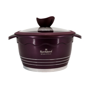 Oala din Granit cu capac 20 cm , Rockland DT20-BR Oala din Granit cu capac 20 cm , Rockland DT20-BR