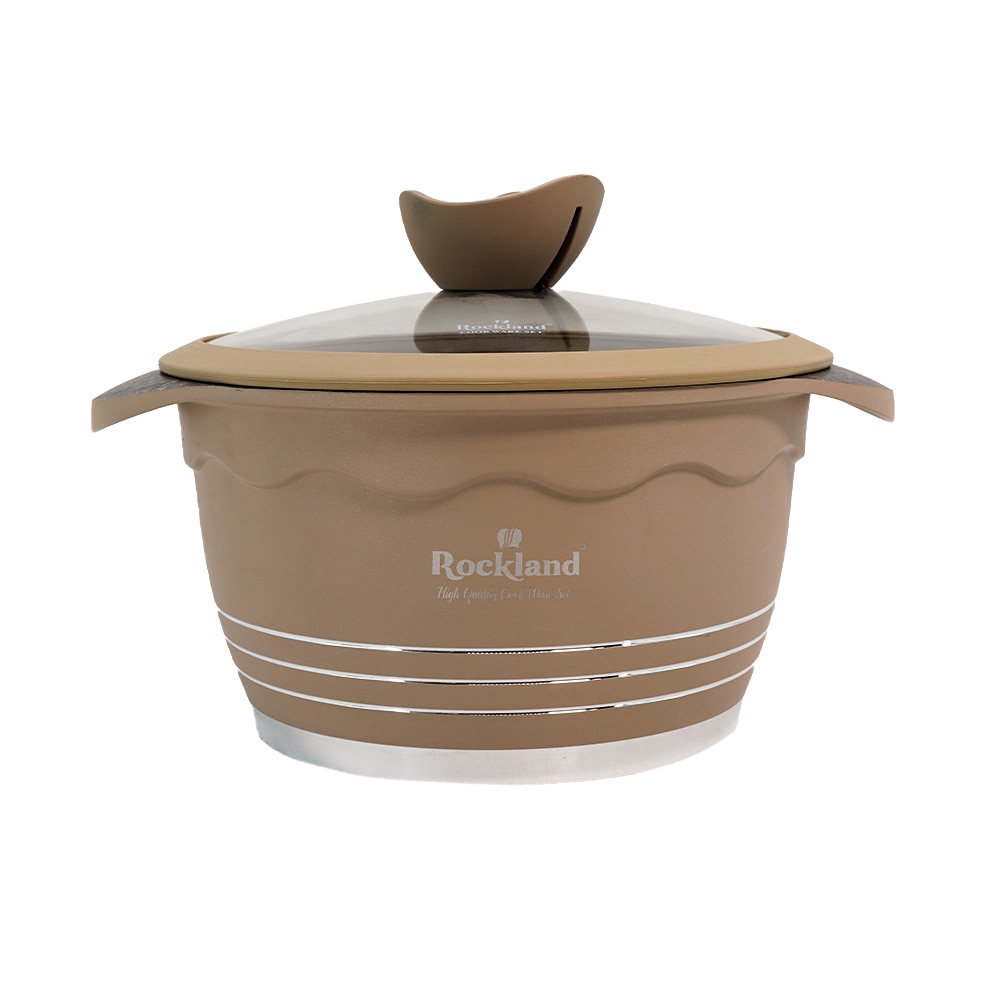 Oala din Granit cu capac 20 cm , Rockland DT20-CP