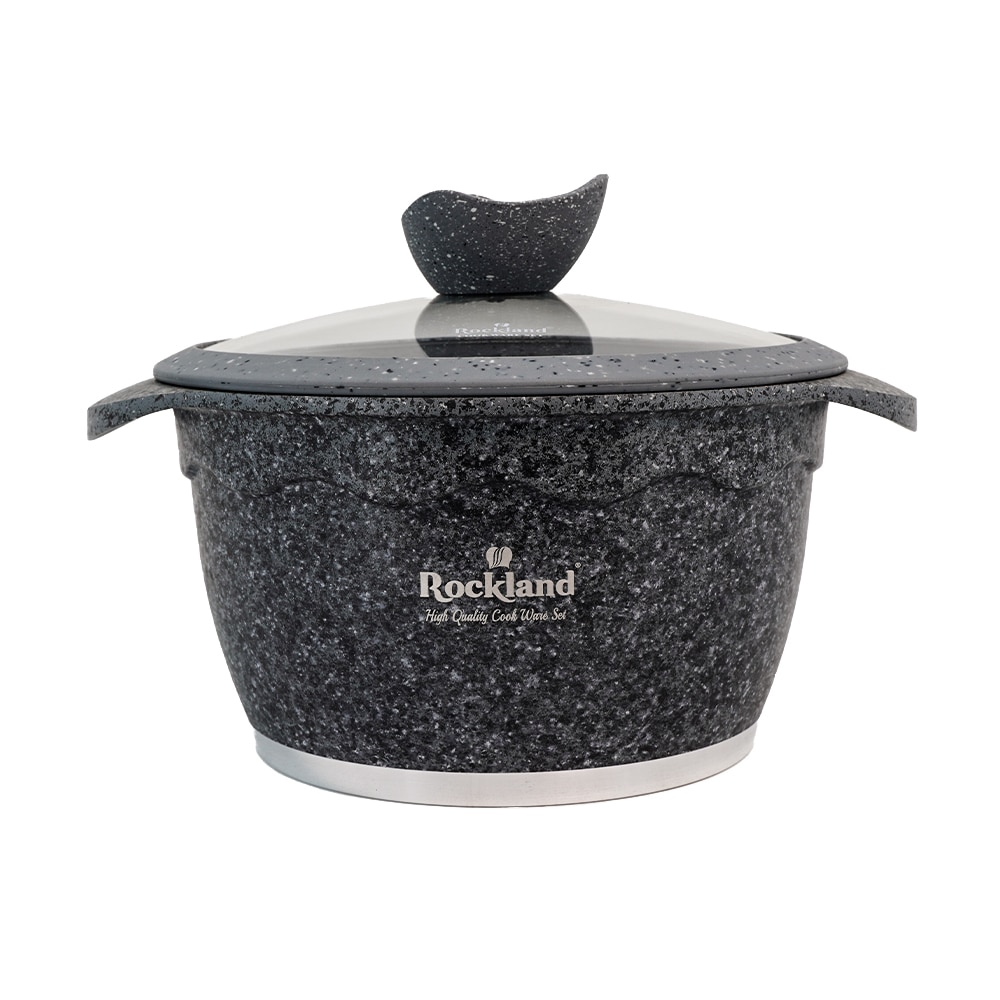 Oala din Granit cu capac 20 cm , Rockland DT20-GR