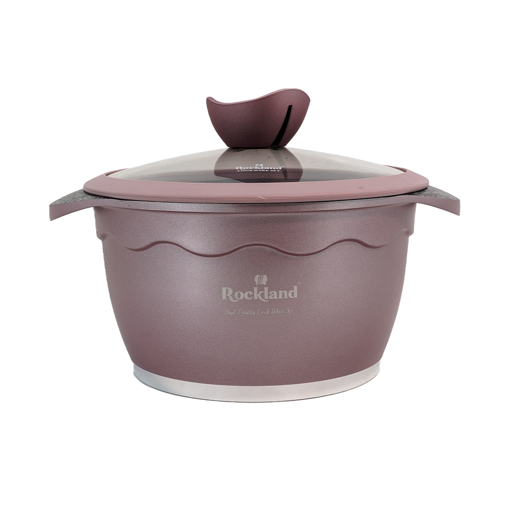 Oala din Granit cu capac 20 cm , Rockland DT20-VL