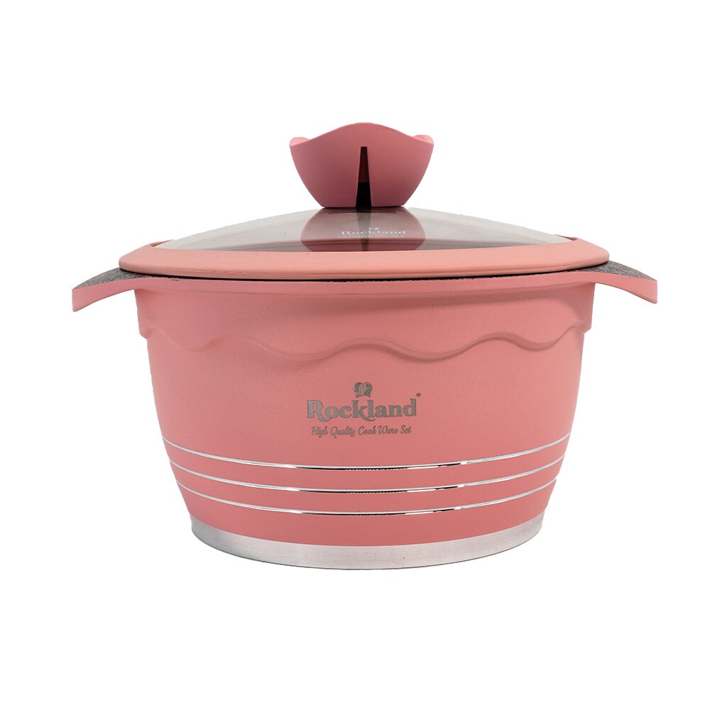 Oala din Granit cu capac 20 cm , Rockland DT20-PK