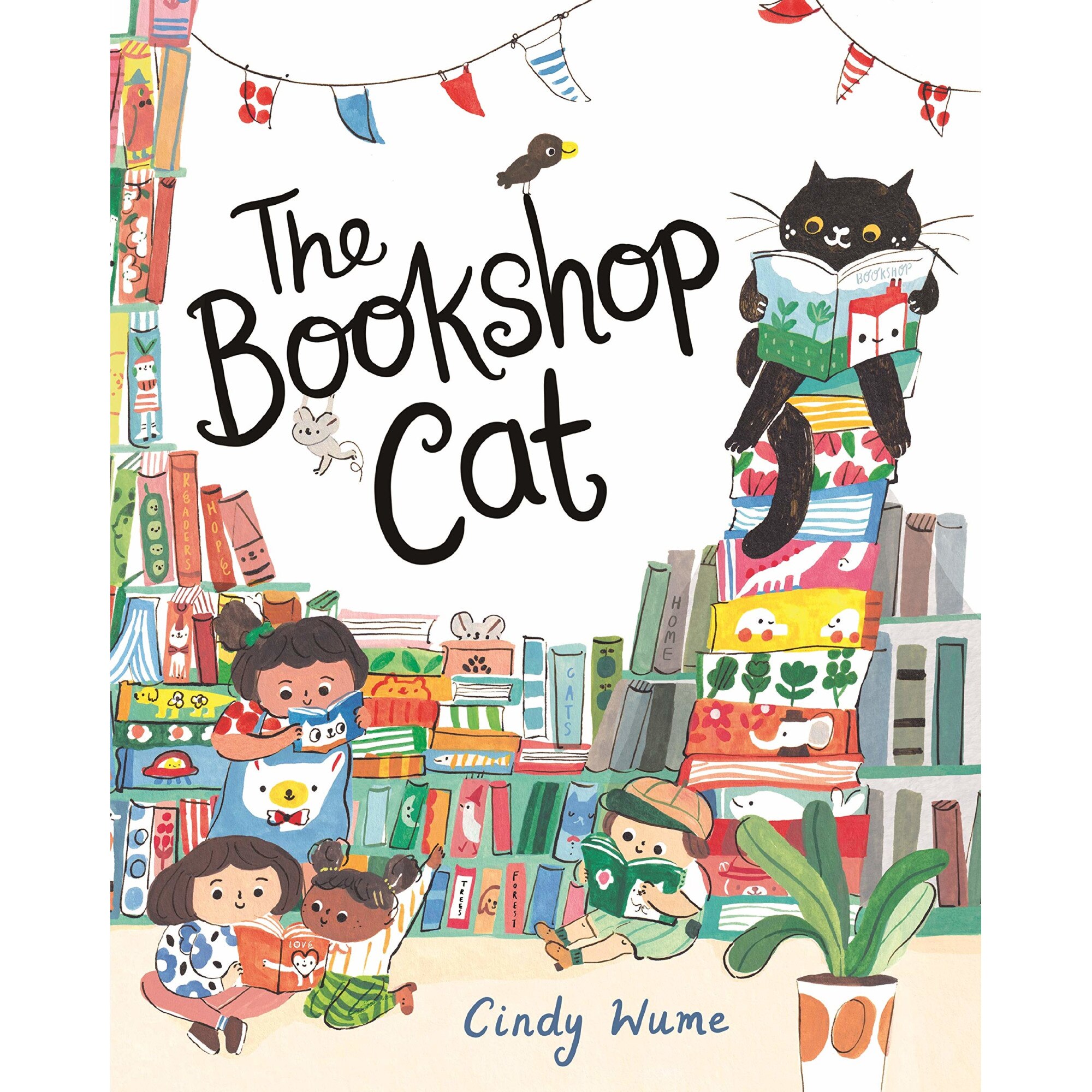 The Bookshop Cat - Cindy Wume