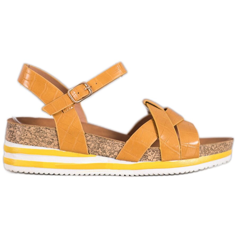 Sandale dama, Comer, BM88955, Galben, 37 EU