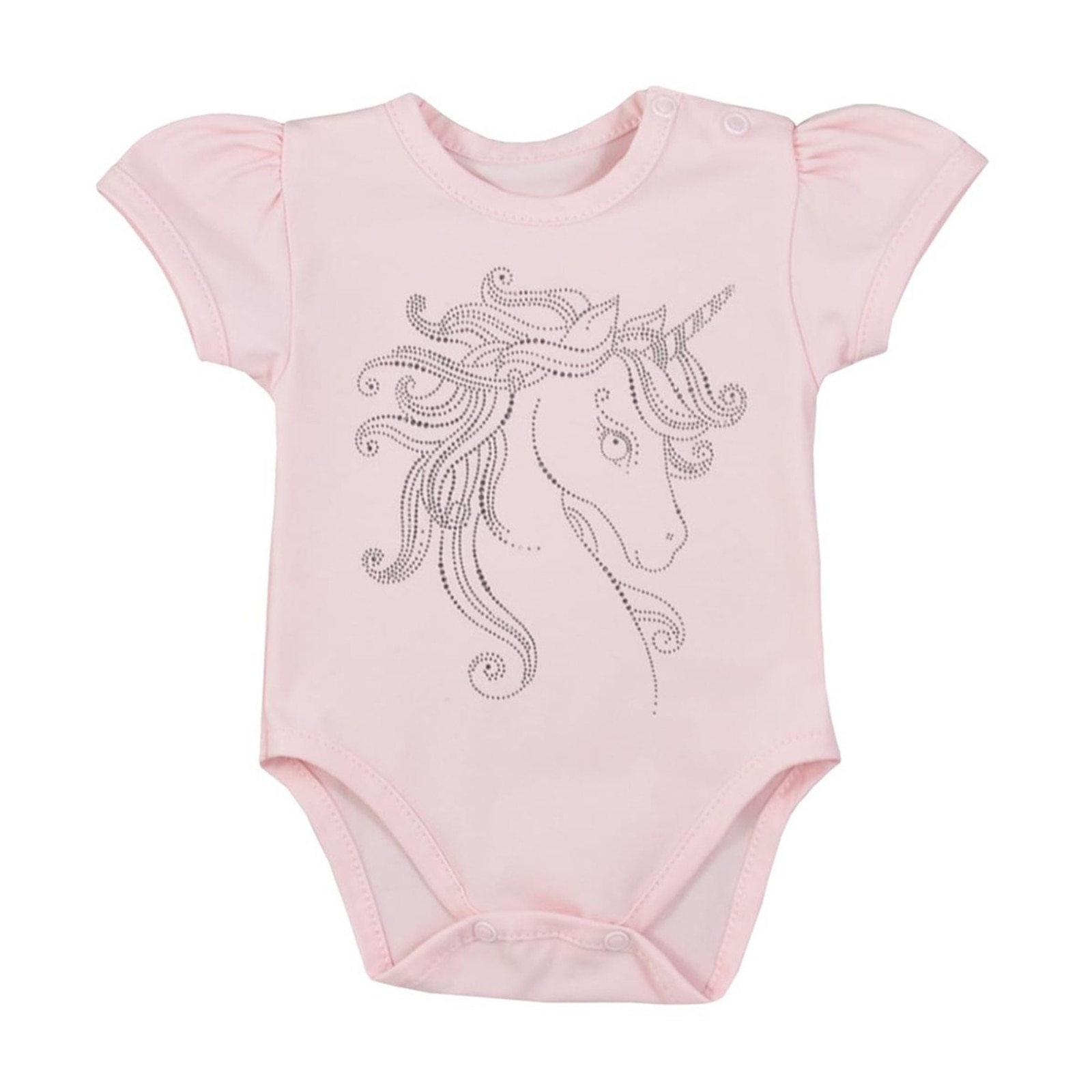 Body cu maneca scurta pentru fete Koala Unicorn 08-562, Roz 54218