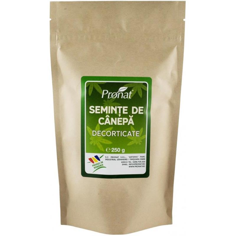 Seminte de Canepa Decorticate 250 grame Pronat