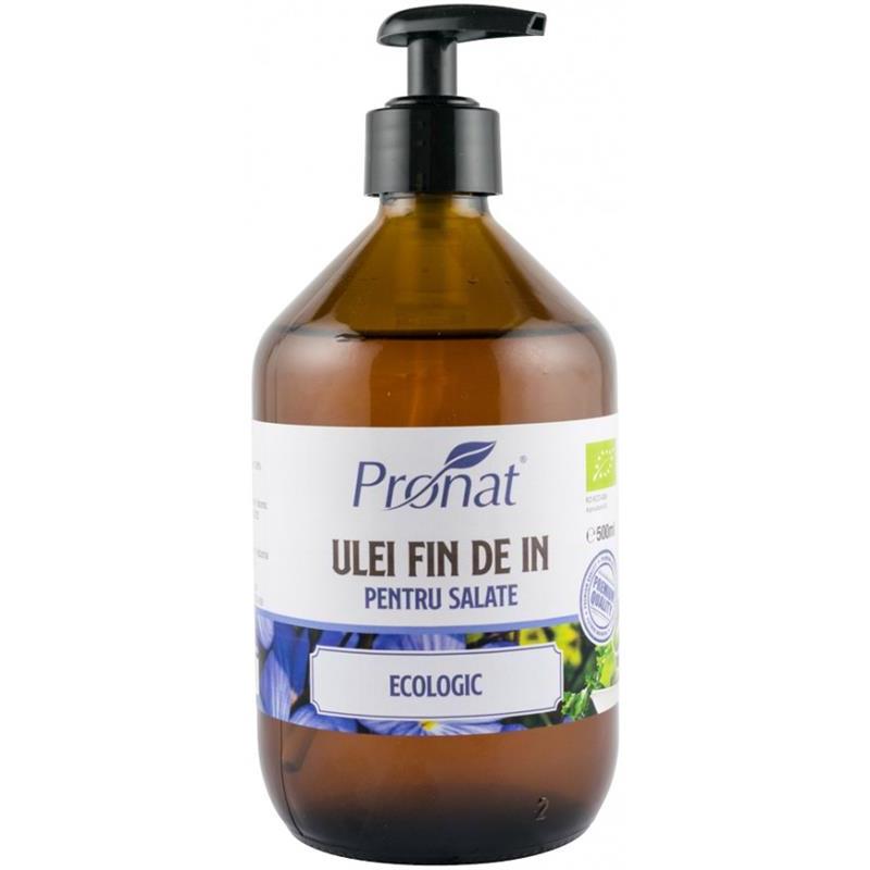 Ulei Fin de In pentru Salate Bio 500 mililitri Pronat