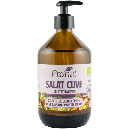 Selectie de Uleiuri si Otet Balsamic Bio pentru Salate Salat Cuve 500 mililitri Pronat