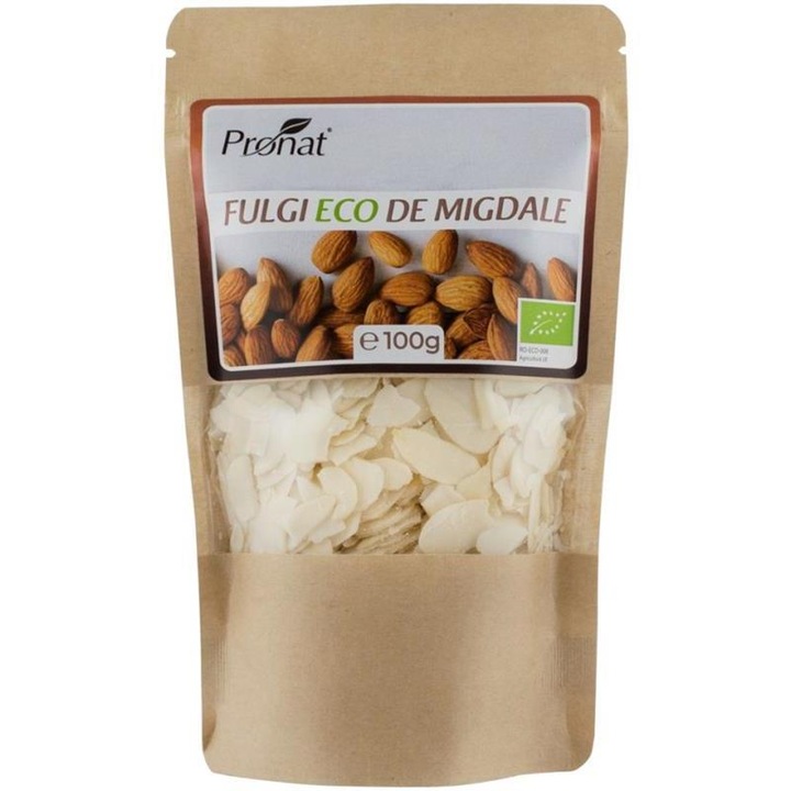 Fulgi de Migdale Bio 100 grame Pronat