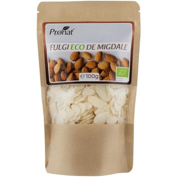 Fulgi de Migdale Bio 100 grame Pronat Fulgi de Migdale Bio 100 grame Pronat
